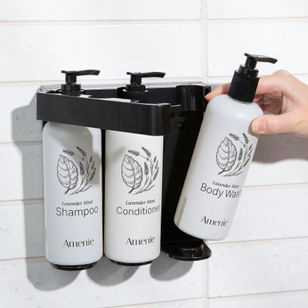 Amenie Lavender Mint Triple Shower Dispenser