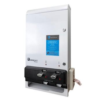 Wall-mount tampon vending machine with dual chambers