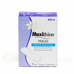 Individually wrapped thin sanitary pads for feminine hygiene vending machines