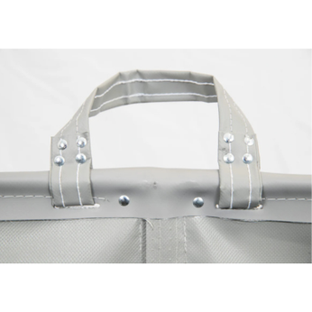 Grey industrial material cart
