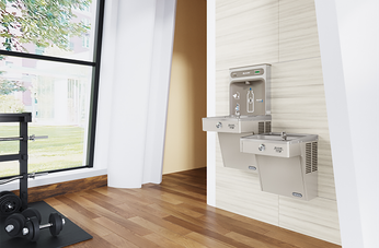 Elkay hydration unit with LED filter monitor stainless steel