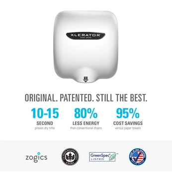 XLERATOR XL-W White Enamel Hand Dryer