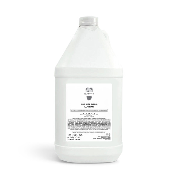 Gallon-sized Zents Earth Lotion with sandalwood, Siberian fir and frankincense fragrance
