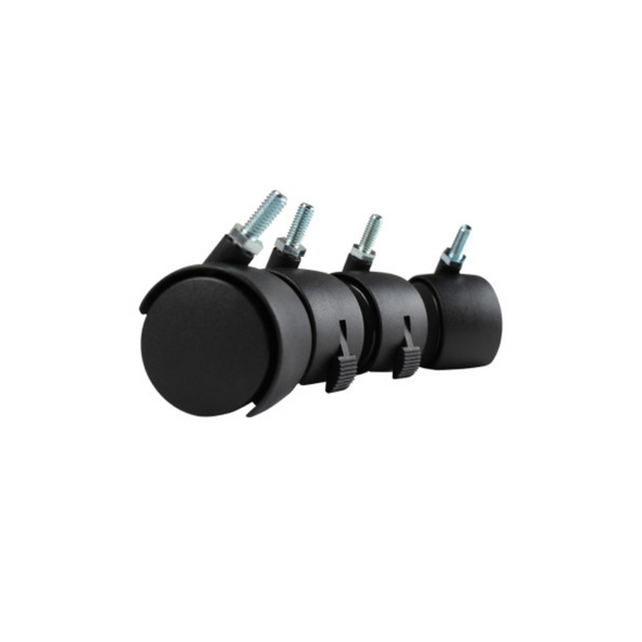Smooth Gliding Wheels With Lock For Evolve Trash Receptacles