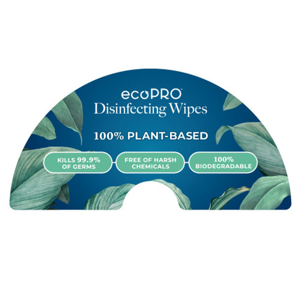 ecoPRO™ Plant-Based Disinfecting Wipes Sticker for Wipes Floor Dispenser