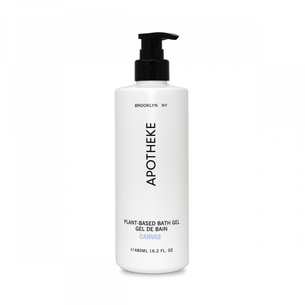 Apotheke Canvas Bath Gel in 16.2 oz refillable bottle for hotel bathrooms