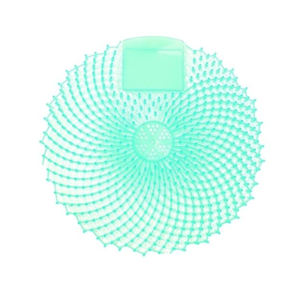 Green Cucumber Melon urinal screen with refreshing spa scent