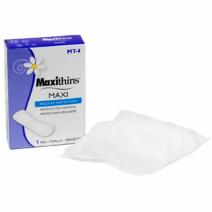 Eight-channel absorbency maxi pads for hotel restrooms