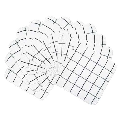 Hospitality-grade cotton dish cloths for foodservice use