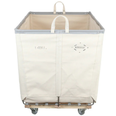 14 bushel steel bulk truck angled view