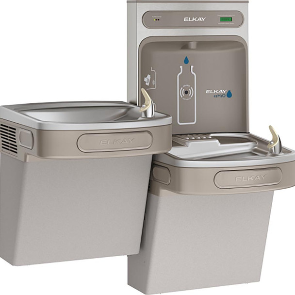 Dual ADA water fountain with bottle filler Elkay