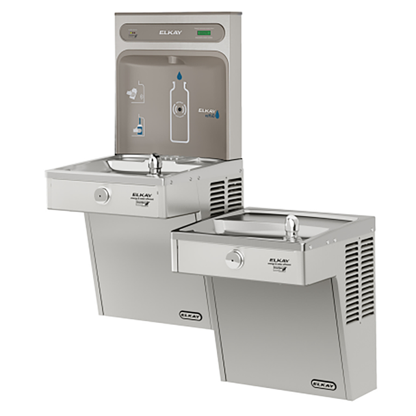 Vandal resistant drinking fountain with bottle filler Elkay