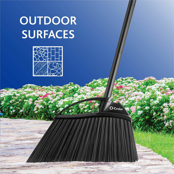 O-Cedar PowerCorner outdoor broom on patio surface