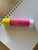 Tombow Kie Iro PiT S Neon Yellow Glue Stick - Pink