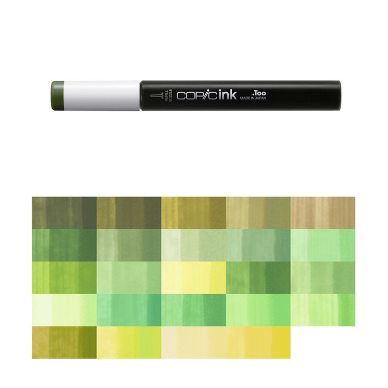 Copic Ink Refills - Yellow Greens
