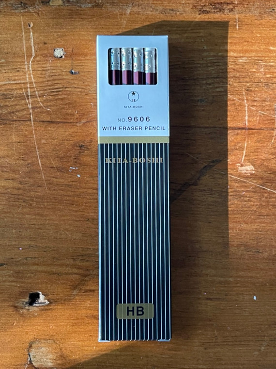 Kitaboshi #9606 Deluxe Pencil with Eraser HB