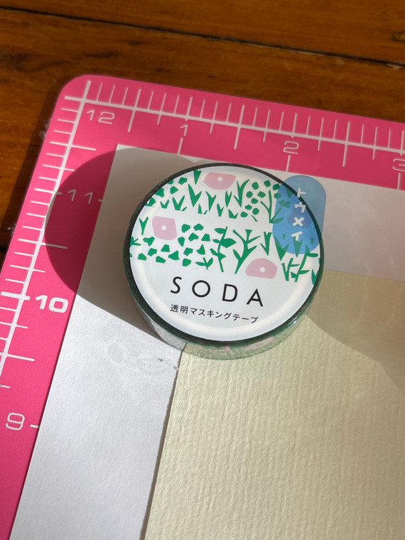 SODA Transparent Masking Tape - Plants