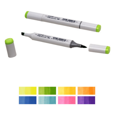 Are flourescent Copics really glow in the dark?