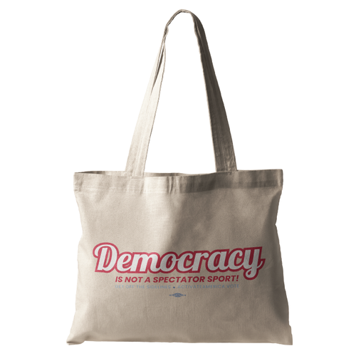 Democracy (Natural Canvas Tote)