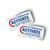 Activate America Logo (4" x 2" Vinyl Sticker -- Pack of Two!)