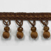 Drapery Trim - Brown - Beaded Trim -Design 9