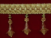 Drapery Trim - Beige - Beaded Trim -Design 8-  3" Inches