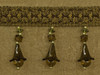 Drapery Trim - Brown  - Beaded Trim -Design 8- 3" Inches