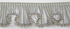 Drapery Trim Design 27  
Tape Color :  Silver / Gray
Bead Color :  Silver