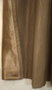 Blackout Curtain with Lining Mocha color Back