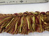 Fringe Brushed trim 1 1/2 "  Red- Gold