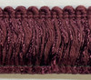 Brushed Dark Red Trim, 1 1/2 inch , Perfect for drapery , upholstery , & bedding.