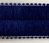 Brushed Dark Blue Trim , 2 inch , Perfect for drapery , upholstery , & bedding.