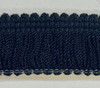 Brushed Dark Blue Trim , 1 inch , Perfect for drapery , upholstery , & bedding.