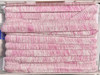 Brushed White & Pink Trim , 1 inch, Perfect for drapery , upholstery , & bedding.