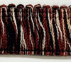 Brushed Red , Black & White , 1 inch, Perfect for drapery , upholstery , & bedding.