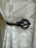 Black Matte appearance type Drapery Tie Back Holder is a small yet impactful addition that transforms your window.