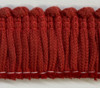 Brushed red Trim , 2  inches, Perfect for drapery , upholstery , & bedding.