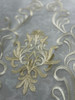  Embroidery  Sheer Fabric -Off White- Polyester- Sepid 
