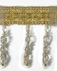 Design 1 , Beaded Trim clear & Yellow