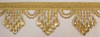 Drapery Trim - Multiple Colors- Beaded Trim- Design 21 - 4" Inches