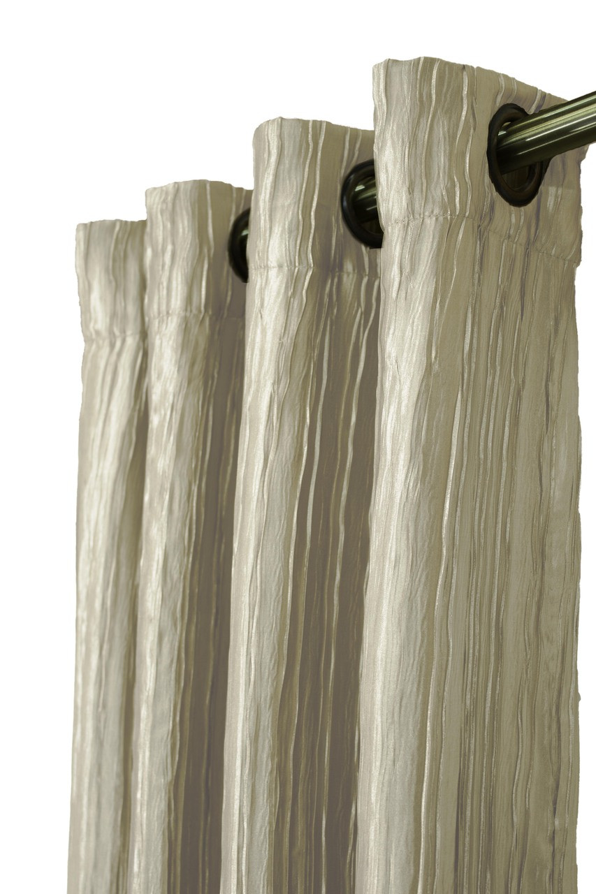 Shikma Drape Panel- Off White-Polyester-  60" x 96" Inches 