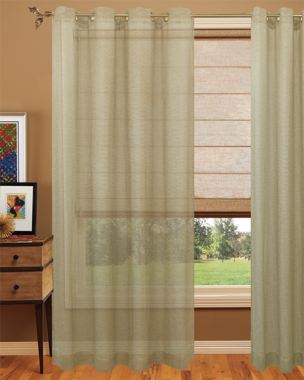 Linen Curtains , Color 2.