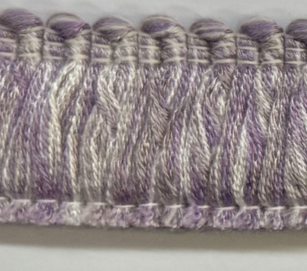 Brushed Violet & White , 1 inch, Perfect for drapery , upholstery , & bedding.