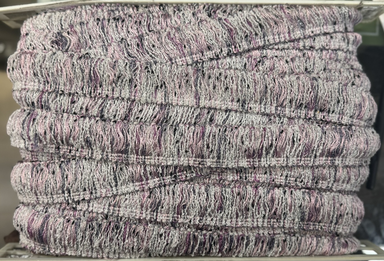 Brushed Pink , Purple White , 1 " inch, Perfect for drapery , upholstery , & bedding.