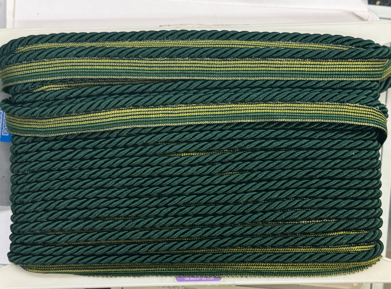 Cord Green, 1 inch, Perfect for drapery , upholstery , & bedding.