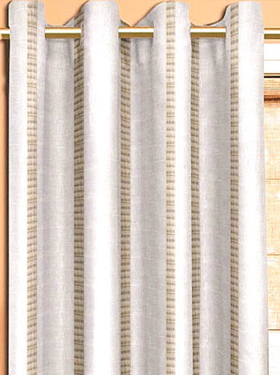 Linen Look Curtain Sheer perfect for bedroom , living room , kitchen and more.