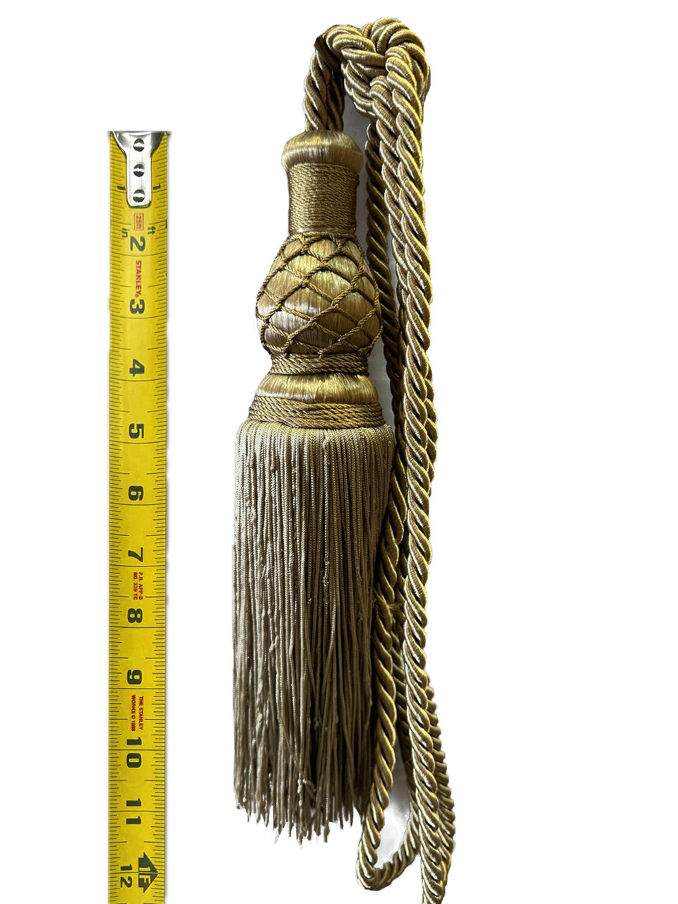  Single Drapery Tassel Tieback ( Pair) -Olive Green- MushRoom