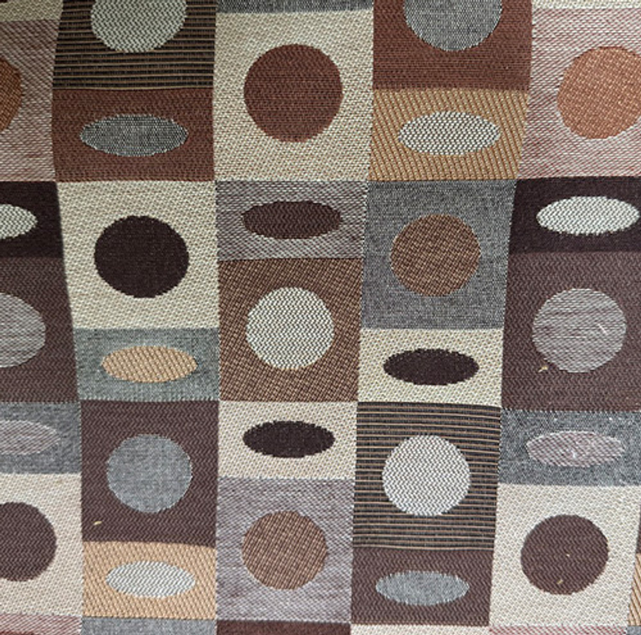Brown & Beige Fabric Outdoor