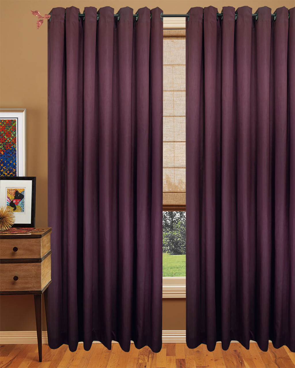 Faux Silk Dupioni curtain large size