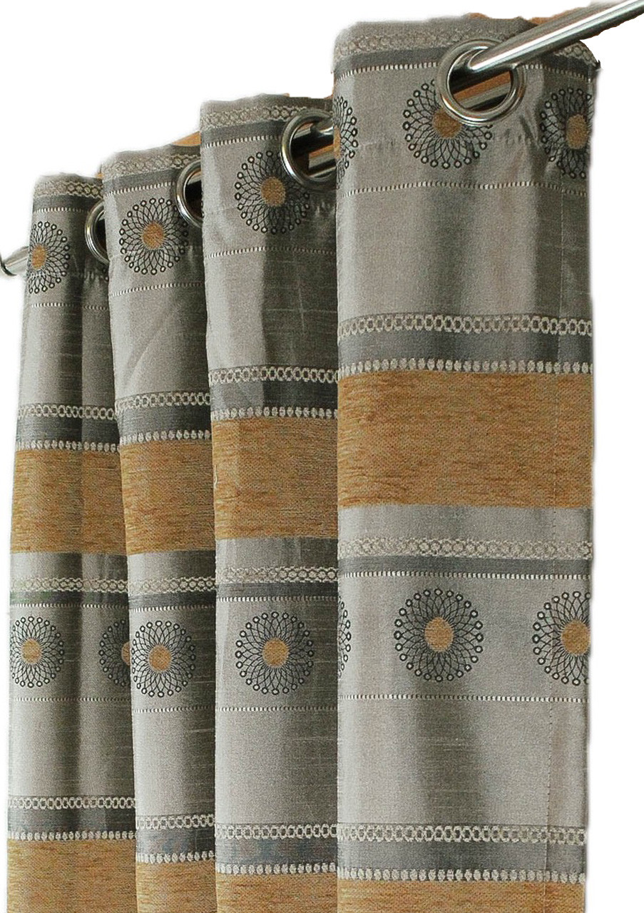 Horizontal Velvet Drapery Panel - Gray - Rayon - 56"x96" Inches